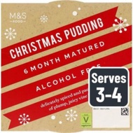 M&S  Christmas Festive Pudding Cake Non Alcoholic Gluten Free ,454g