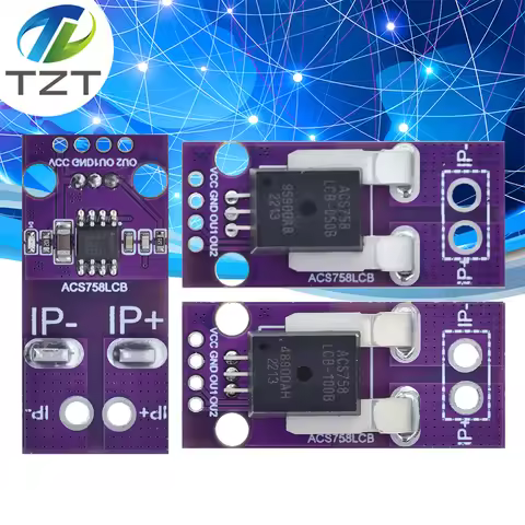 CJMCU-758 ACS758 50A 100A TZT TENG Hall Current Sensors Module Linear Analog AC DC 3.3V-5V ACS758LCB