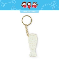 Nom Singapore Merlion Chou Chou Keychain - Gold