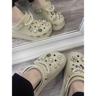Suitable for crocs crocs crocs Accessories crocs Metal Shoes Flower diy Accessories Shoe Buckle High