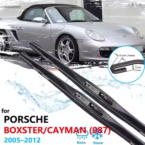 Car Wiper Blade for Porsche Boxster Cayman 987 987C 2005~2012 Windshield Wipers Car Accessories 2006