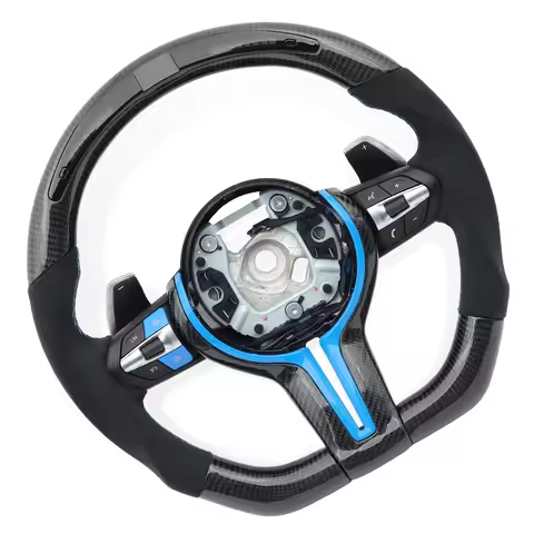 LED Customized Carbon Fiber Car Steering Wheel Accessories Applicable For BMW M2 M3 M4 M5 M6 X5 F30 