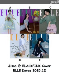 Jisoo韓國最新雜誌代購 Jisoo @ BLACKPINK Cover - ELLE Korea 2025.12 預訂
