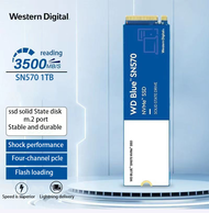 เต่ายี่ห้อ Western Digital (WD) SN570 250GB PCIe Gen3 X4 M.2 2280 NVME SSD 3300เมกะไบต์/วินาทีอ่านความเร็ว (WDS500G3B0C)