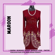 AZRA Kebarung Sulam Moden.Kebaya Sulam Moden.kebaya Labuh.Kebaya Embroidery.Kurung Moden Raya.Baju K