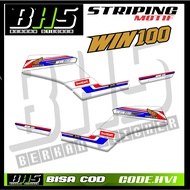 Striping Sticker HONDA WIN 100 win100 simple Motif WIN 100 Hv1
