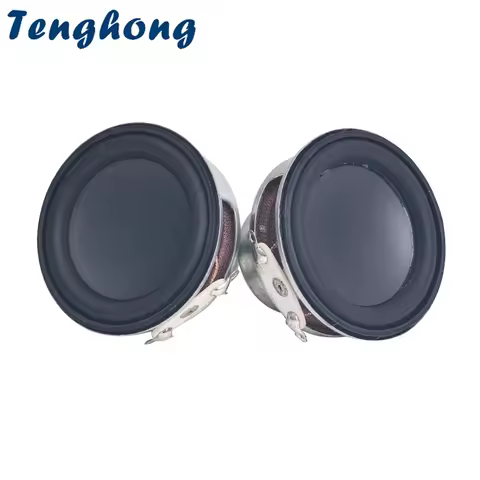 2pcs 1.5 Inch 40MM 4 Ohm 8W Full Range Speaker 16 Core Rubber Edge 7 Level Outdoor Waterproof Blueto