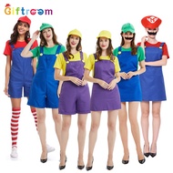 Halloween Party Adult Costume cosplay Mario cosplay Cartoon Game Uniform Louis Costume