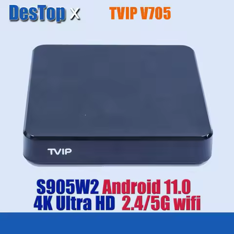 5pcs TVIP S-Box v.705 4K Ultra HD IPTV box Android 11.0 TV BOX Amlogic S905W2 2.4/5G WiFi TVIP705 Me