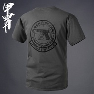 Armor outdoor 100% cotton T-shirt short sleeved men's loose base shirt club tactical Glock GLOCK exp