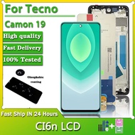 6.8“ IPS For Tecno Camon 19 Camon19 CI6n LCD Display Touch Screen Digitizer Assembly With Frame