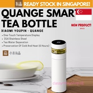 QUANGE Smart Tea Separation Water Bottle, Temperature Display, 316 Stainless Steel  (Product of Xiao