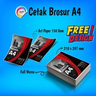 A4 Flyer Leaflet Art Paper Free Brochure Design