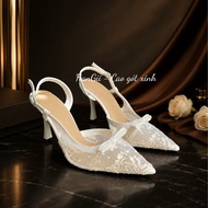 HanGii lace mesh high heels, 7-9cm lace high heels, code L10