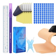 ATOMUS Tattoo Cartridge Needles 1203RL Round Liner Cartridges Set 5PCS Practice Skin 5PCS Transfer P