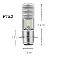 Ceyes Universal Motorcycle LED Headlight Bulb Px15D H6 H4 Yellow+White Tmx 125 Headlight Bulbs