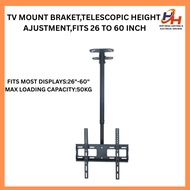 Ceiling TV Mount Hanging Full Motion TV Mount Bracket TV Mount Bracket Fits 26"-60" Ceiling Mount Br