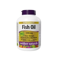 Aceite de pescado Webber Naturals Omega-3 4X Strength, 1390 mg con 1100 mg de Omega-3 (EPA y DHA) po
