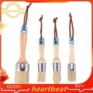 [Hot-Sale] Chalk &amp; Wax Paint Brush for Furniture - DIY Painting and Waxing Tool,Milk Paint,Stencils,Natural Bristles (4Pcs)