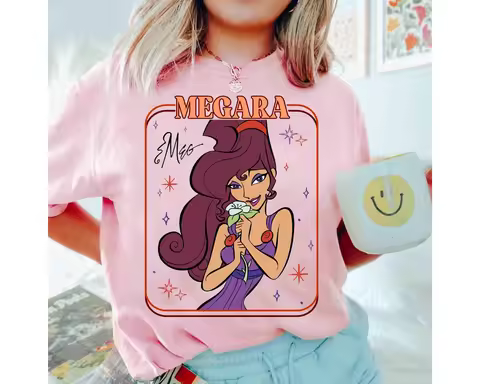Retro Disney Strongman Character Group T-shirts, Phil Megara Strongman's Painful Panic Hades Shirt, 