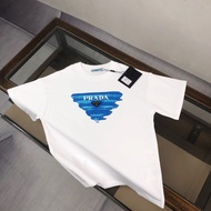 T-shirt Prada/T-shirt Prada bercorak T-shirt uniseks T-shirt lengan pendek T-shirt sukan T-shirt ber