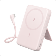 Anker Wireless Power  Bank (10K 30w Built-in USB-c Cable) A1685 | Built-in USB-C Cable | Adjustable 