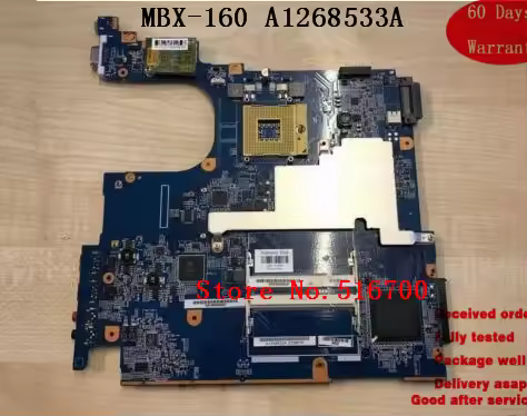 MOTHERBOARD MAINBOARD For Sony VAIO VGN-N21E VGN-365E PCG-7Y2L Motherboard MBX-160 A1268533A *WORKIN