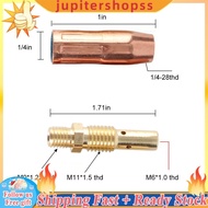 Jupitershopss 14pcs MIG Welding Nozzle Set for Miller Hobart Gas Nozzles Diffusers & Contact Tips Co