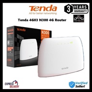 Tenda 4G03 N300 4G Router - SIM Card/Hotspot Router/Modem