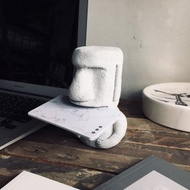 曙MUSE 戽斗摩艾水泥名片座 手作 擴香石 名片座 禮物 擺飾