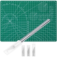 Anezus Craft Knife Precision Cutter and Self Healing Cutting Craft Mat Hobby Knife Set with 30 PCS K