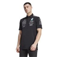 Mercedes AMG Petronas adidas F1 2025 Team Polo - Black/white
