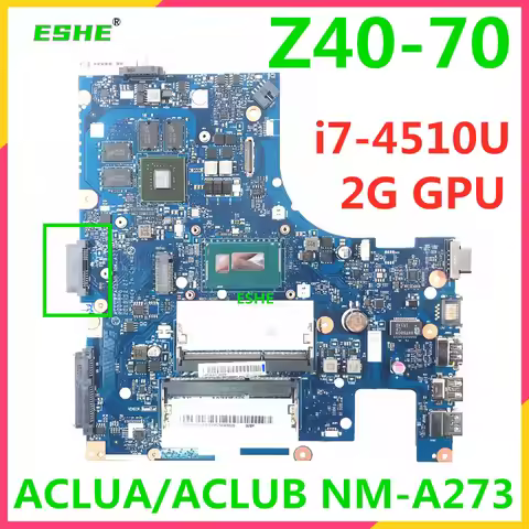 For lenovo Z40-70 G40-70 Laptop Motherboard 14 Inch With 2957U I3 I5 I7 4TH Gen CPU GT820M 2G GPU 5B