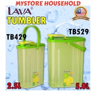 LAVA Plastic Water Bottle Tumbler With Handle 2.5L TB429 & 5L TB529