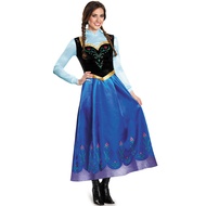 [cosplay Costume Party Costume] Halloween Costume Adult Female Princess Anna Costume Frozen Snow Whi