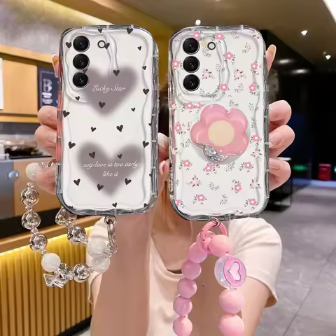 INS Love Heart Bracelet Case For Huawei Honor X5C X7D X9D 400 200 Pro 90 Lite X6B X8B X7B X9B X5B X6