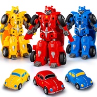 Boy Toys Inertial Driving Car Transformable Robot Children 3-6 Years Old Transformable Toys Night Ma