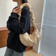 New Korean style niche versatile cloud pleated armpit bag casual dumpling shoulder crossbody for women