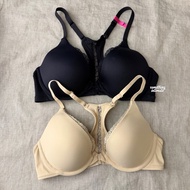 Maidenform Organic Cotton One Fab Fit Full Coverage Front Closure T Back Lightly Lined Buttery Lace 