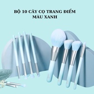 Bộ Cọ Trang Điểm Cá Nhân MSQ 10 Cây – Phiên Bản Màu Xanh Thời Thượng Chuyên Nghiệp Và Tiện Dụng
