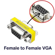 VGA to VGA Female to Female VGA 15 Pin Gender Changer Convertor Adapter VGA 15 Pin Gender Changer Co