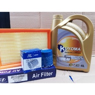 HYUNDAI ACCENT 1.5 AIR FILTER + OIL FILTER + KOYOMA 10W40 SEMI SYNTHETIC ENGINE OIL