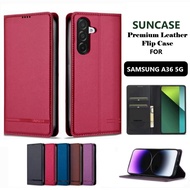Case for SAMSUNG A36 5G Premium flip wallet Flip case Magnet Casing flip cover silicone handphone wa