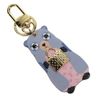 路易威登 Monogram LV 土撥鼠吊飾 紫色 M01350 LV 正品 YKZ484M