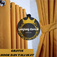 GORDEN EMBOSS POLOS MINIMALIS JENDELA TIRAI PINTU PENDEK DAN PANJANG AESTETIC