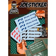 Sticker rim p1 racing satu set untuk 4 biji rim