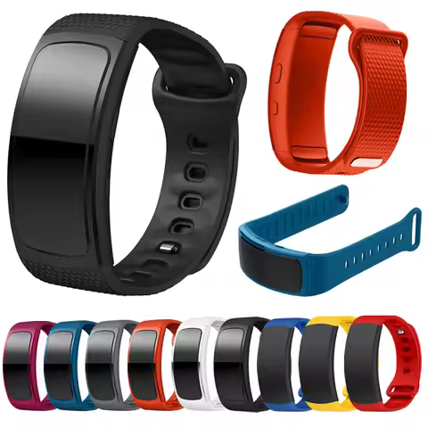 Wrist band For Samsung Gear Fit 2 Pro Replacement Band With Metal Buckle Soft Silicone Watchband For
