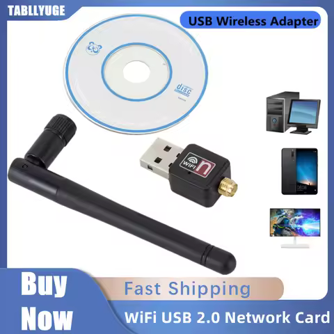 WiFi Network Card Mini USB Adapter Card 150 Mbps 2dBi WiFi adapter PC WiFi Antenna WiFi Dongle 2.4G 