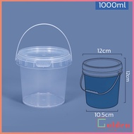 Golden ถังน้ำแข็งพลาสติก 300ml 500ml 1000ml กระปุกเก็บอาหารมีฝาโปร่งใส Clear Plastic Bucket