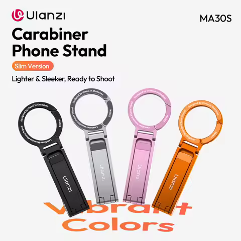 Ulanzi MA30S Carabiner Phone Stand Slim Version Dual-Sided Magnet Handheld Desktop Stand Mode Travel